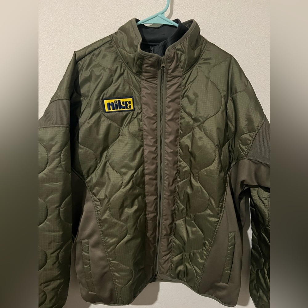 Nike army green jacket